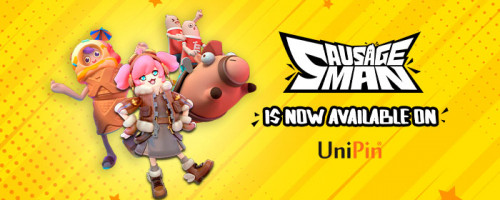 Sausage Man Sudah Bisa di Top Up #PakeUniPin